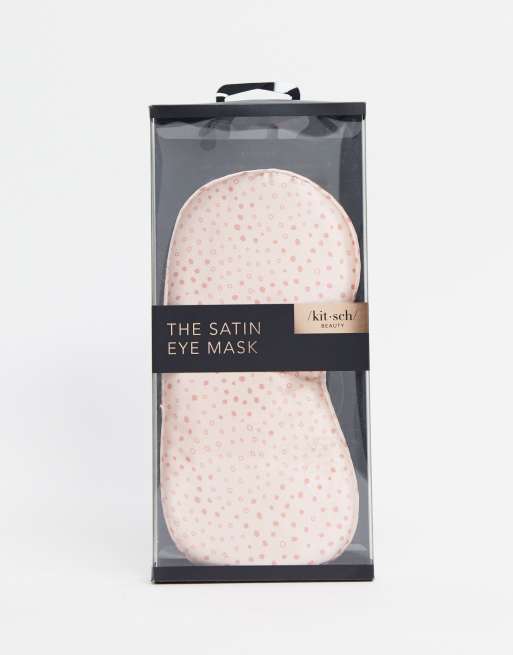 Kitsch - Justerbar øjenmaske i satin - Micro Dot