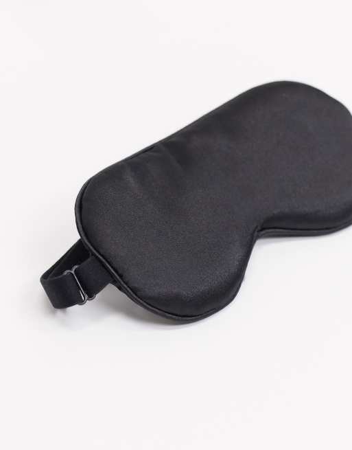 Kitsch - Maschera per occhi regolabile in raso - Nero