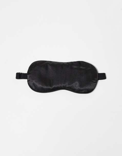 Kitsch - Masque de sommeil satiné avec lavande - Noir - view 1