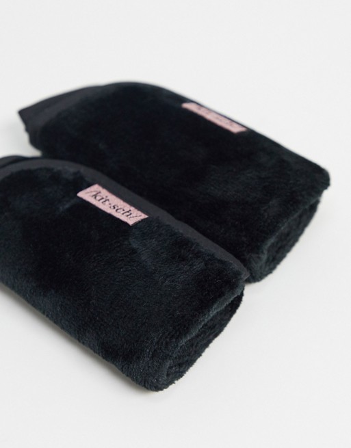 Kitsch Microfiber Make Up Removing Towels - Black