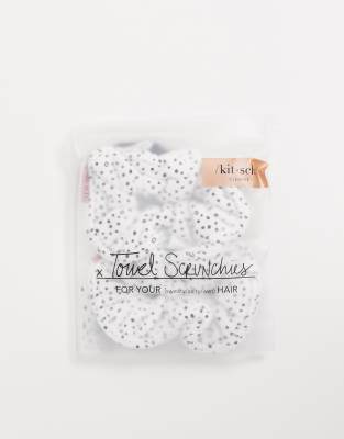 Kitsch Microfiber Towel Scrunchies - Micro Dot-no Color