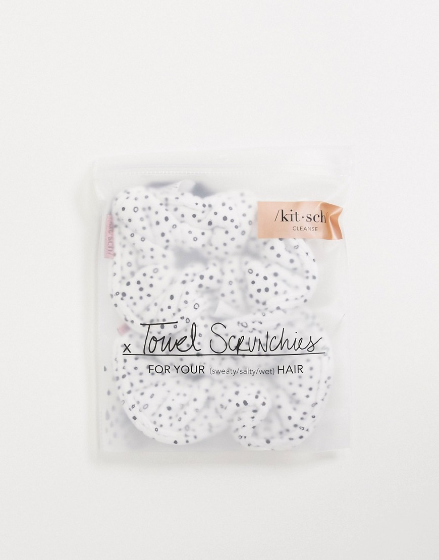 Kitsch Microfiber Towel Scrunchies - Micro Dot-no Color