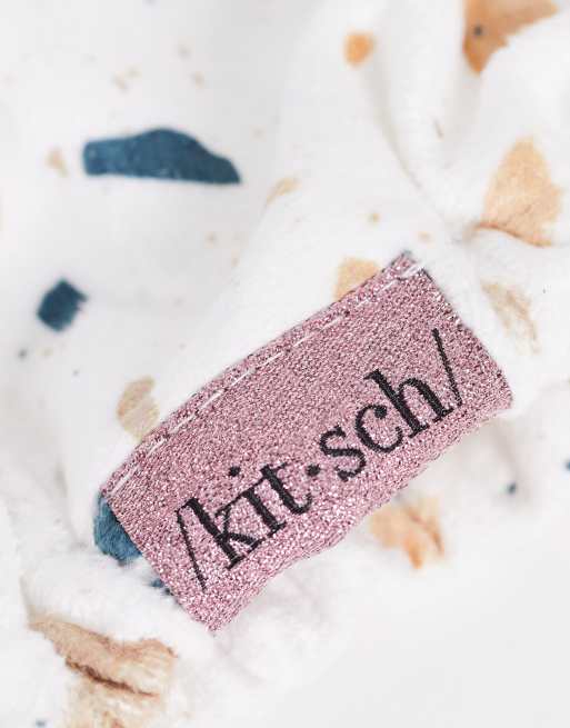Kitsch Microfiber White Terrazzo Hair Towel, 2 of 4