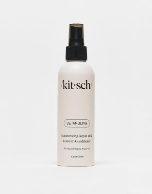 Kitsch Moisturizing Argan Milk Leave-in Conditioner 201ml-no Colour In Transparent