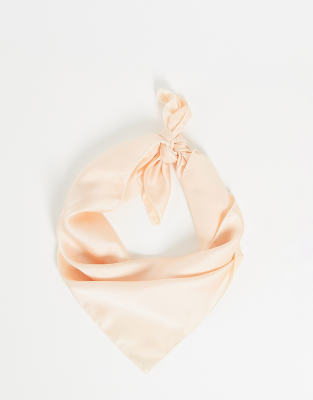 Kitsch Multi-Way Satin Sleep Scarf Blush ASOS