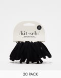 [Kitsch] Kitsch Nylon Elastics 20 Pack - Black No Size Black