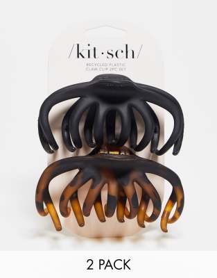 Kitsch - Octopus - Haarklemme im 2er-Pack-Schwarz