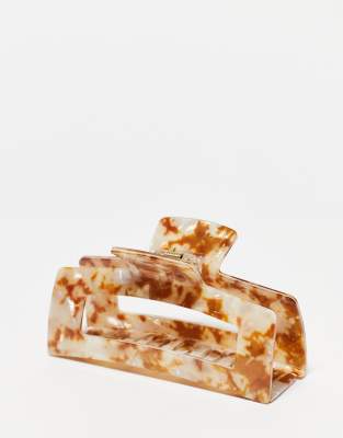Kitsch Kitsch Plastic Jumbo Open Shape Claw Clip 1 Pack - Tortoise Shell-No colour