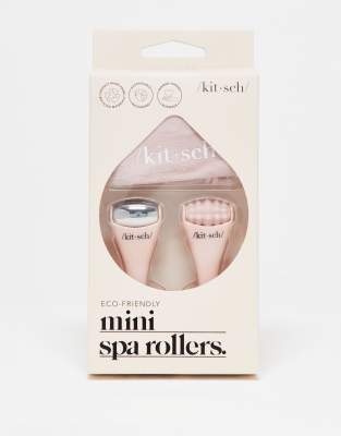 Kitsch Kitsch Plastic Mini Spa Rollers 2pc Set - Blush-No colour