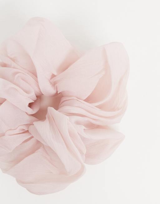 Kitsch – Puderrosa extra stor hårsnodd, 3 av 4