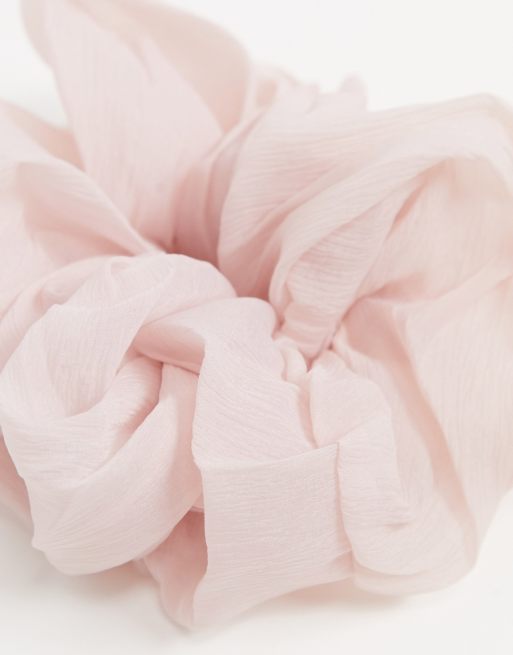 Kitsch – Puderrosa extra stor hårsnodd, 4 av 4