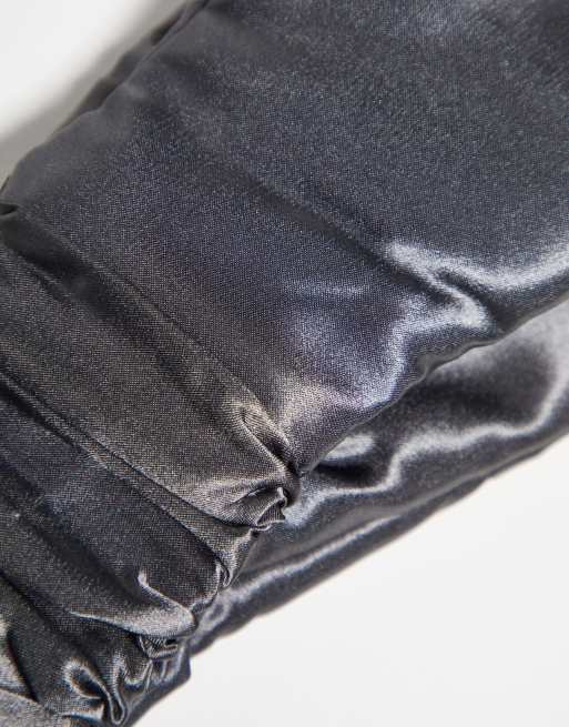 Kitsch Satin Charcoal Satin Eye Mask , 3 of 4