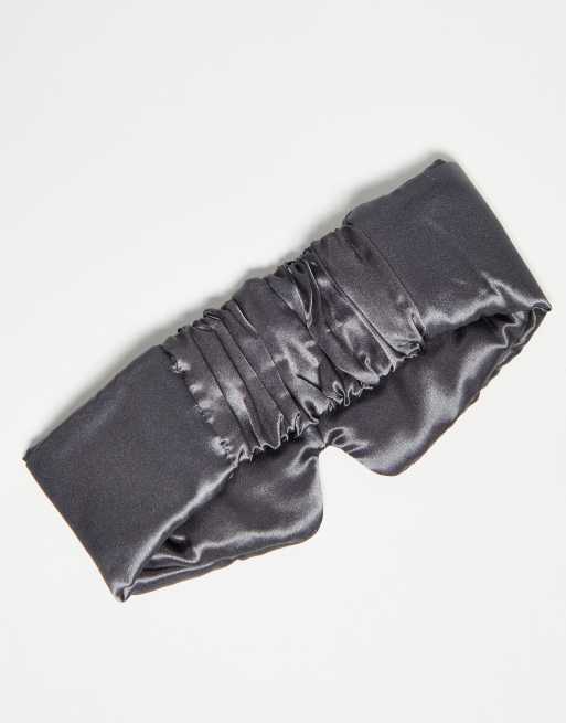 Kitsch Satin Charcoal Satin Eye Mask , 4 of 4