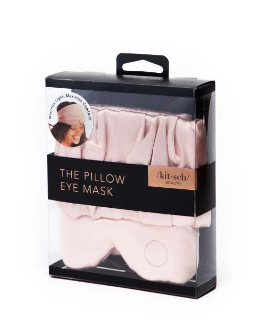 Kitsch Satin Eye Mask in Blush ASOS