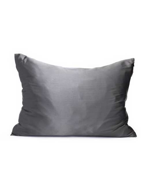 Kitsch Satin-Kissenbezug in Anthrazit, 2 von 3