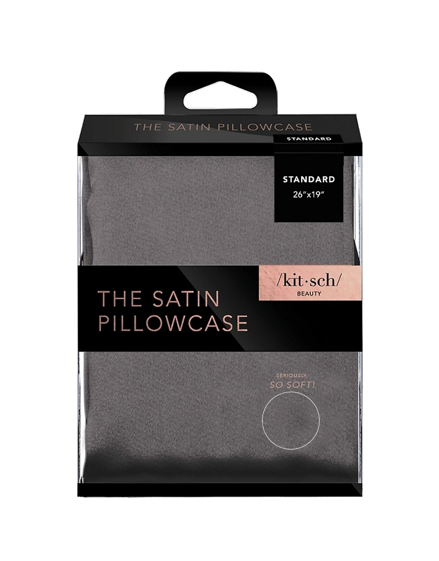 Satin Pillowcase in Charcoal-Grey