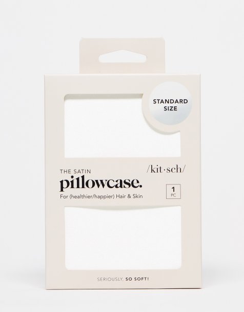 Kitsch Satin Pillowcase - Ivory - view 1