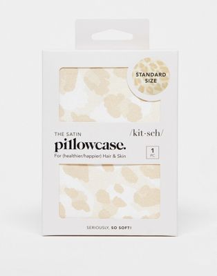 Kitsch Satin Pillowcase -Leopard - ASOS Price Checker