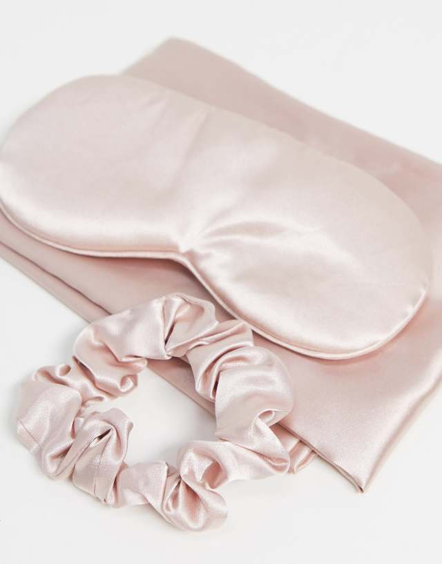 Kitsch Satin Sleep Set in Blush - Save 19%