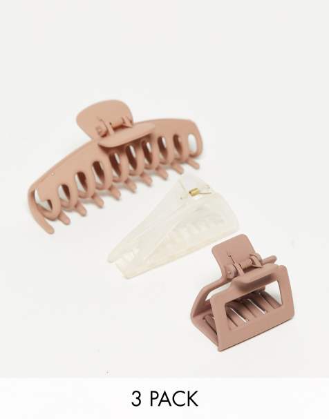 Kitsch – Verschiedene Oversize-Haarklemmen im 3er-Pack - view 1