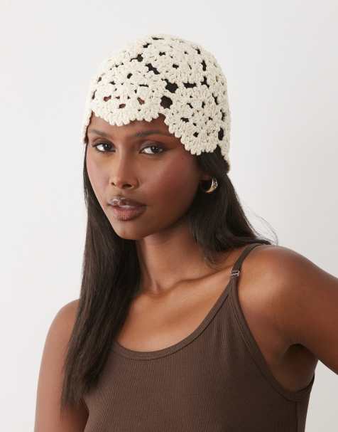 Kiwi & Co - Bonnet au crochet à fleurs - Crème - view 1