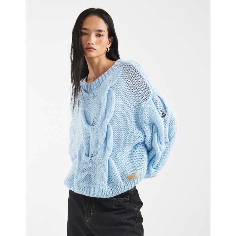 Kiwi & Co Daydream contains wool mohair feel hand knitted fine