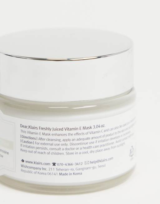Klairs Freshly Juiced Vitamin E Mask 90ml Asos