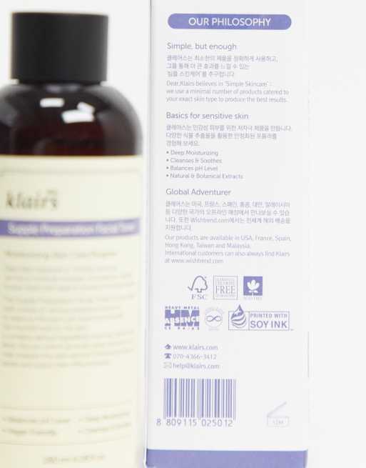 Klairs Supple Preparation Facial Toner Asos