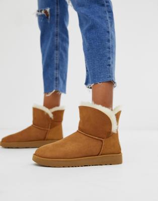 фото Классические ботинки с отворотом ugg-коричневый