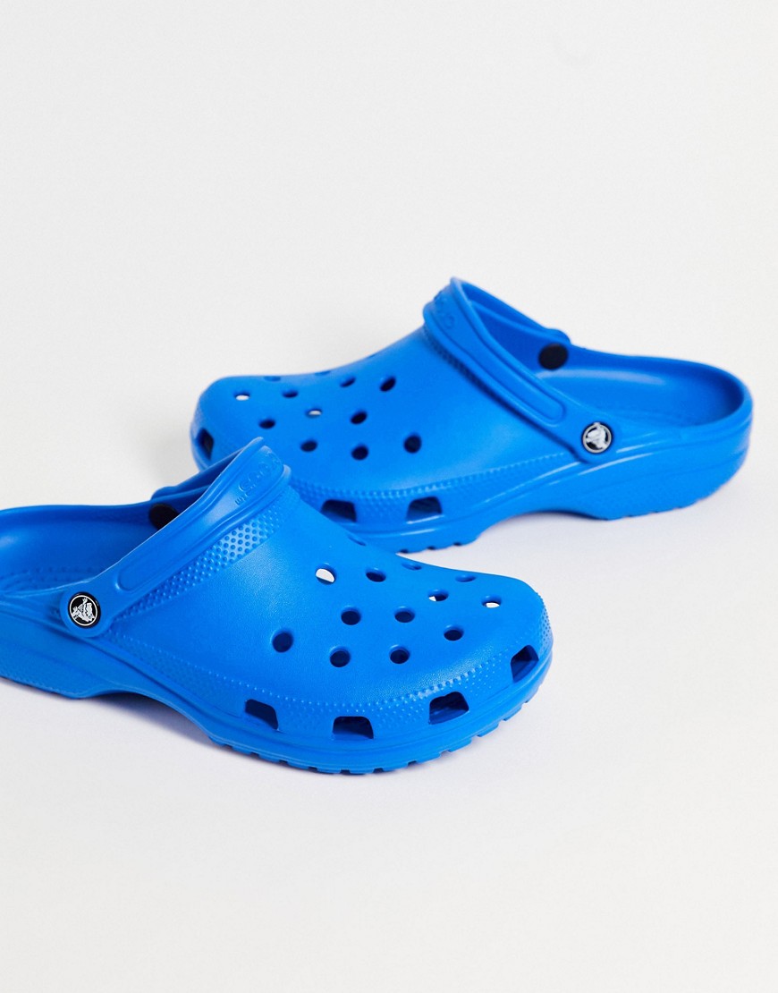 фото Классические клоги кобальтово-синего цвета crocs-голубой