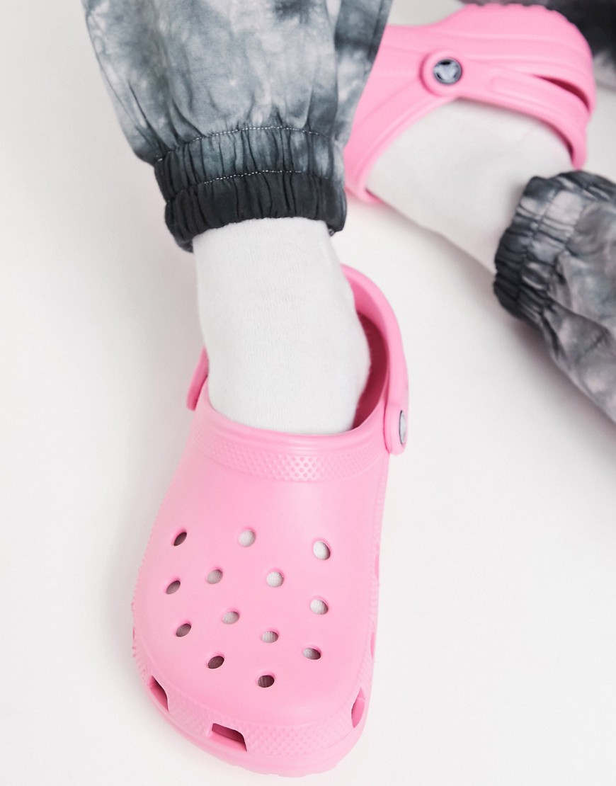 фото Классические кроксы цвета розового лимонада crocs-розовый