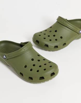 Новинки: обувь  Asos Классические кроксы цвета зеленого хаки Crocs-Зеленый цвет