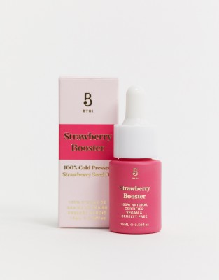 фото Клубничное масло bybi beauty hydrating booster strawberry oil (15 мл)-прозрачный