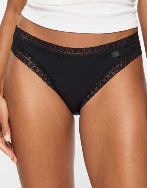 Knickerbox 3 pack cotton brazilian in black, 2 of 4
