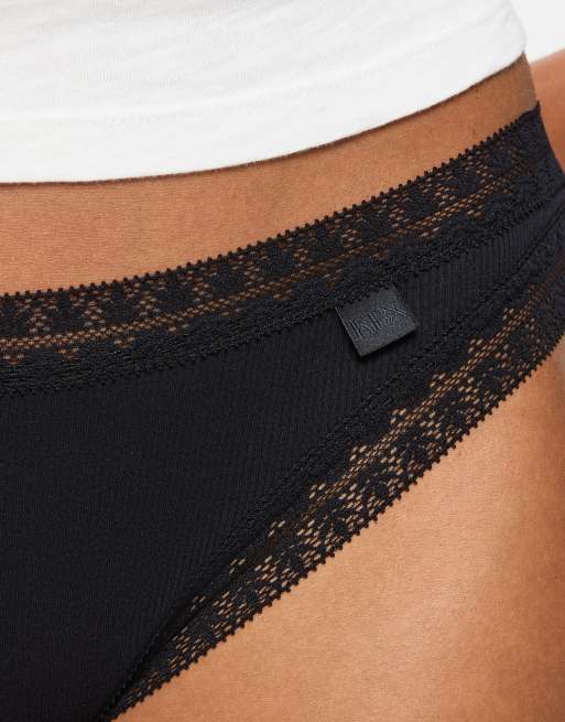 Knickerbox 3 pack cotton brazilian in black, 4 of 4