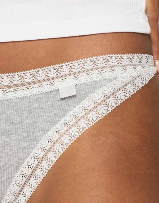 Knickerbox 3 pack cotton thong in navy - NAVY, 4 of 4