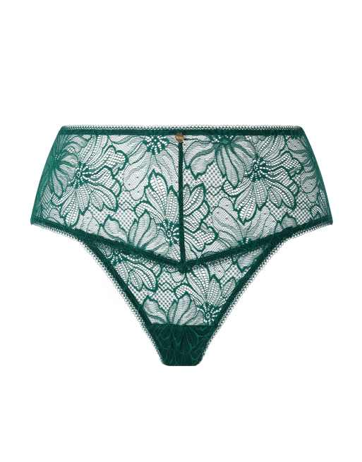 Knickerbox Alice high-rise brazilian in green, 3 of 4