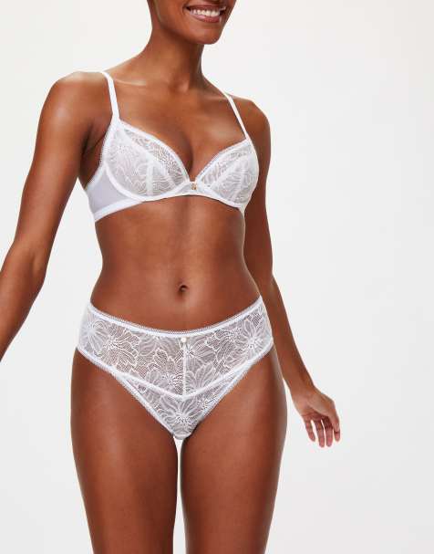 Knickerbox Alice non pad plunge bra in white - WHITE - view 1