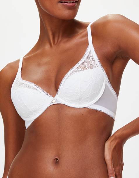 Knickerbox Alice padded plunge bra in white - view 1