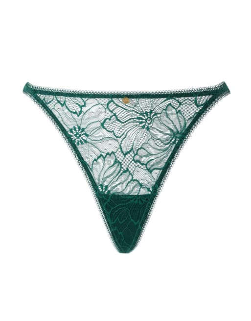 Knickerbox Alice string in green, 4 of 4