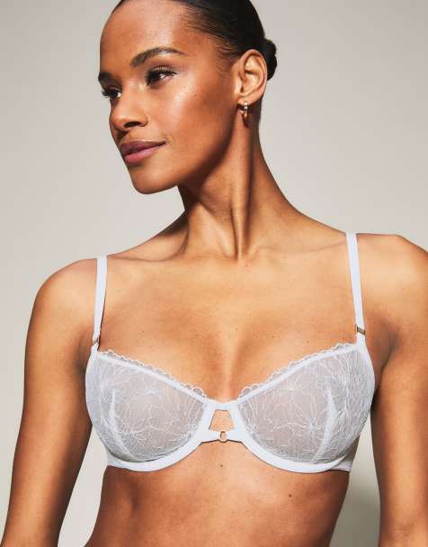 Knickerbox Bridal darcie non padded balcony bra in white - WHITE - view 1
