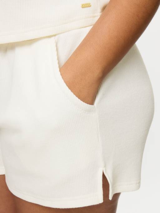 Knickerbox Bridal naomi waffle short set in ivory - IVORY, 4 of 4