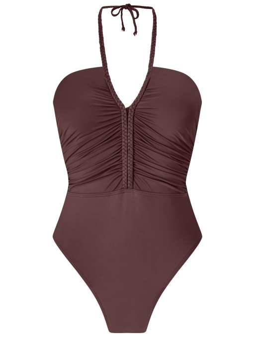 Knickerbox Collections swimsuit in brown - BROWN, 4 of 4