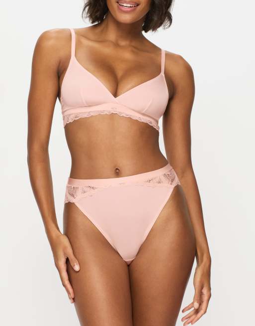 Knickerbox Harper triangle bralette in pink - PINK, 2 of 4