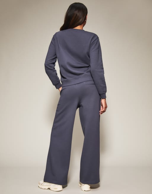 Knickerbox jessica cotton sweat jumper in dark blue, 3 of 4