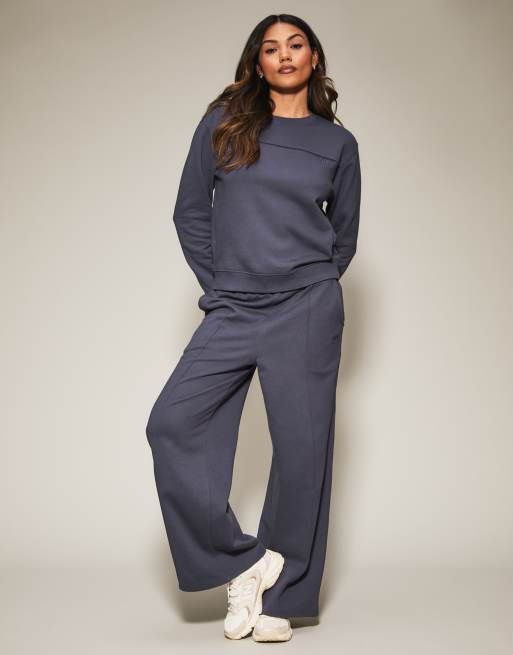 Knickerbox jessica cotton sweat jumper in dark blue, 4 of 4