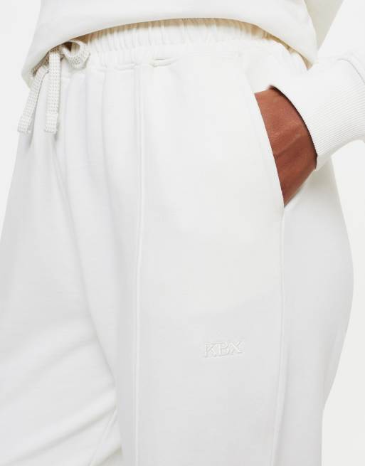 Knickerbox Jessica sweat jogger in white, 4 of 4