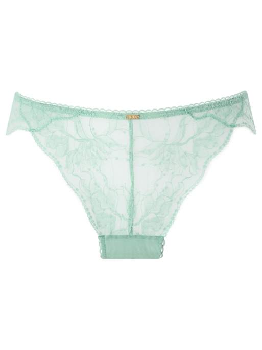 Knickerbox Knickerbox nova lace brazilian knickers in mint, 4 of 4