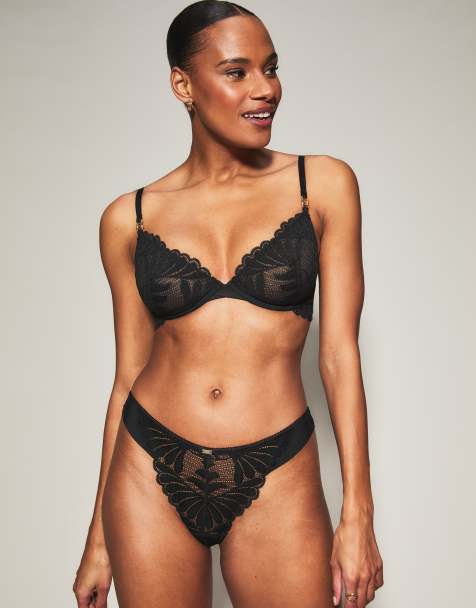 Knickerbox Olivia thong in black - BLACK - view 1
