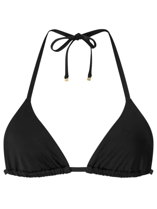 Knickerbox Swim essentials non-wired triangle bikini top - black in black - BLACK, 5 of 5